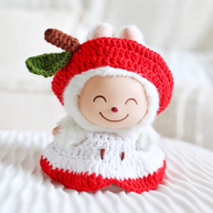 Apple Delight Crochet Doll Outfit Set 🍎✨