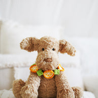 Handmade Crochet Orange Slice Doll Bib/Collar 🍊
