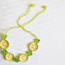 🍊 Citrus Bloom Crochet Doll Bib🍊