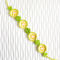 🍊 Citrus Bloom Crochet Doll Bib🍊