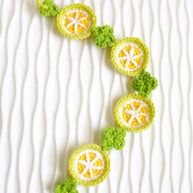🍊 Citrus Bloom Crochet Doll Bib🍊