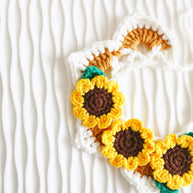 Sunshine Bloom Crochet Doll Bib