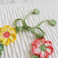 Bloom Meadow Crochet Doll Bib/Collar 🌼🌸🌿