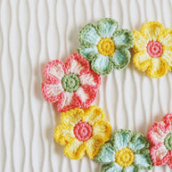 Bloom Meadow Crochet Doll Bib/Collar 🌼🌸🌿