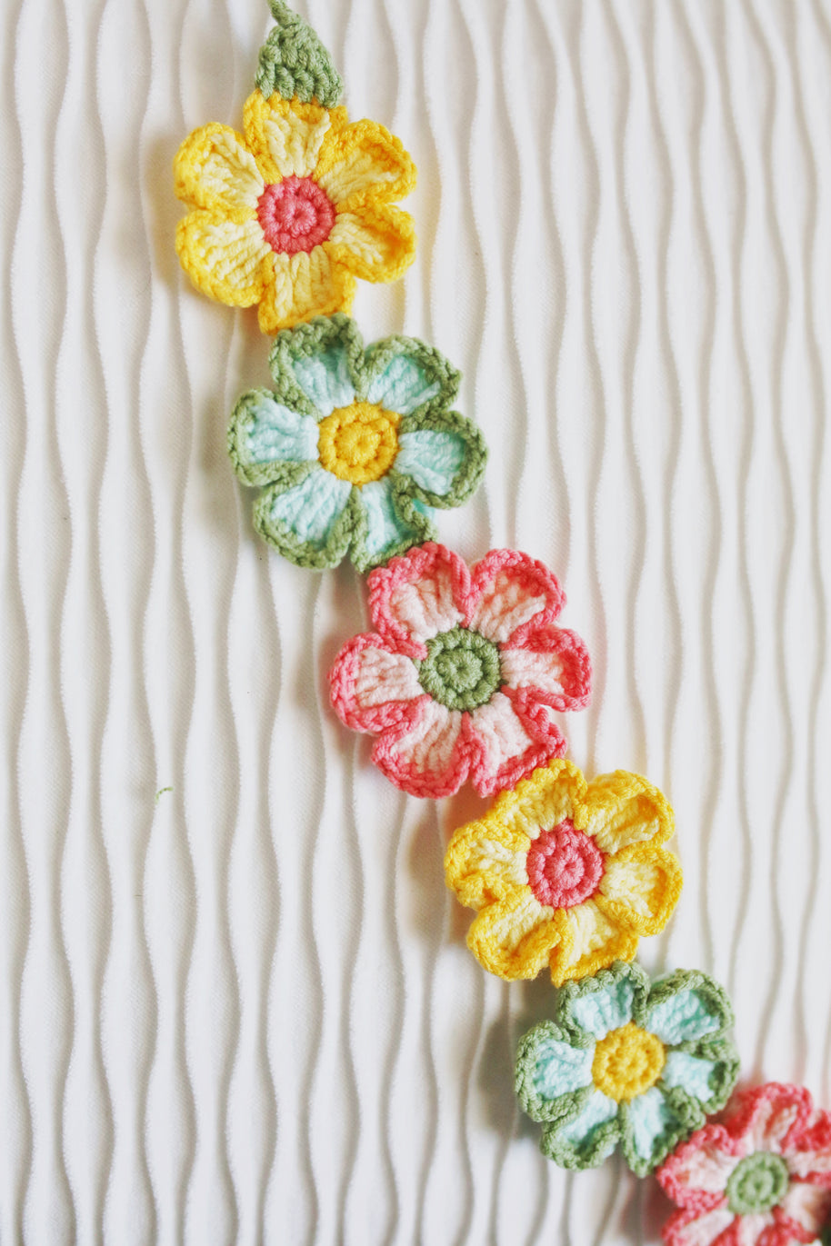 Bloom Meadow Crochet Doll Bib/Collar 🌼🌸🌿