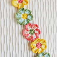 Bloom Meadow Crochet Doll Bib/Collar 🌼🌸🌿