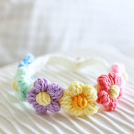 Pastel Petals Crochet Doll Bib/Collar - Yellow🌸🌼✨