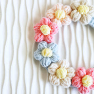 Pastel Petals Crochet Doll Bib/Collar - Biege🌸🌼✨