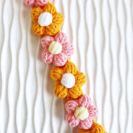 Sunny Blossom Crochet Doll Bib/Collar 🌼🌸☀️