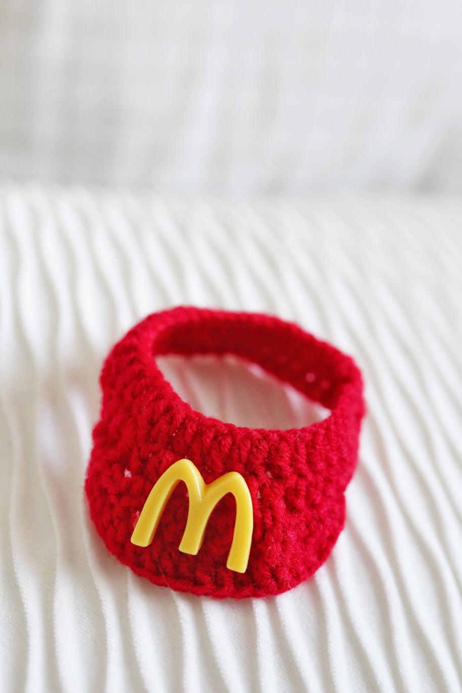 Fries & Fun Crochet Doll Bib/Collar and Bag Set 🍟🎉