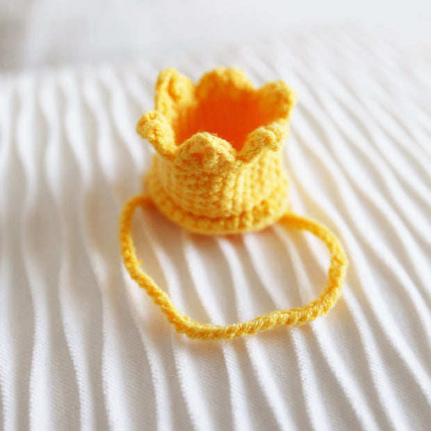Sunshine Crown Crochet Doll Hat 👑🌼☀️
