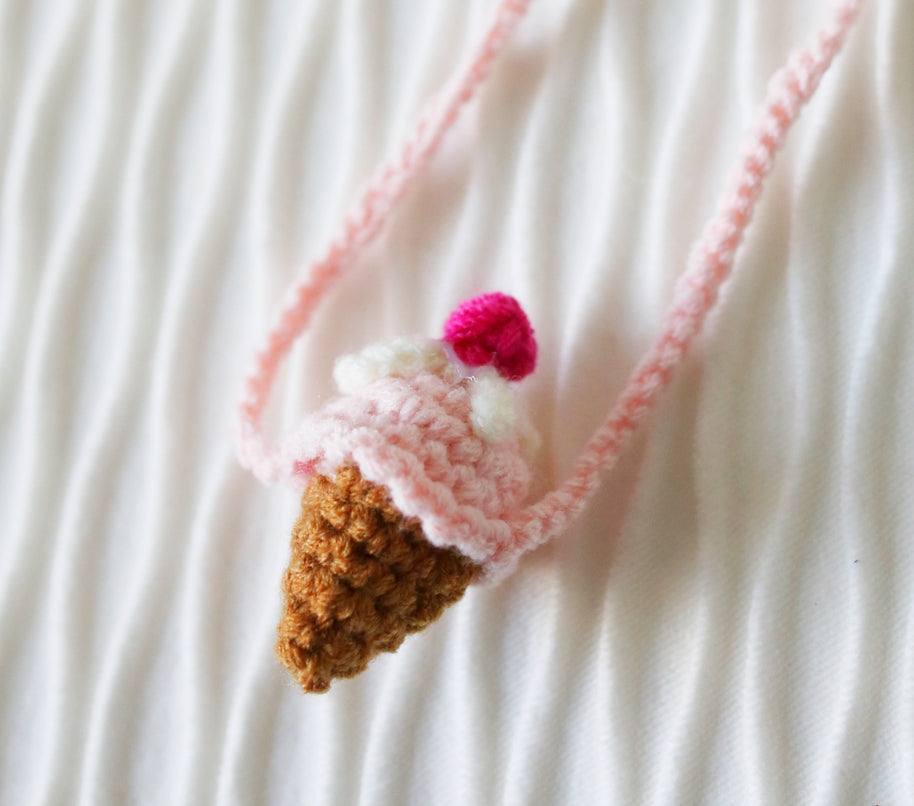 Sweet Scoop Crochet Crossbody Doll Bag 🍦🎀