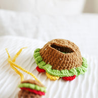 🍔Burger Buddy Crochet Doll Outfit Set 🍔🎒