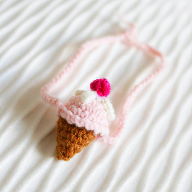 Handmade Sweet Scoop Crochet Crossbody Doll Bag 🍦🎀
