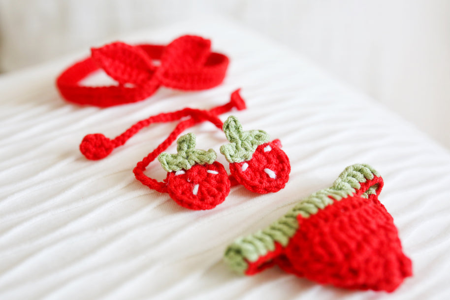 Berry Sweet Crochet Doll Bikini Set 🍓👙💕