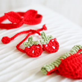 Berry Sweet Crochet Doll Bikini Set 🍓👙💕