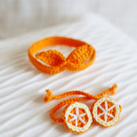 Citrus Splash Crochet Doll Bikini Set 🍊👙✨