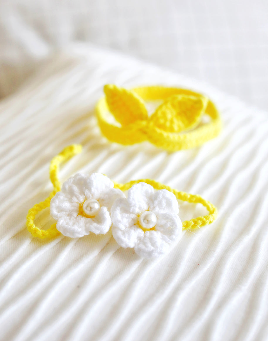 Lemon Blossom Crochet Doll  Bikini Set 🍋🌸👙