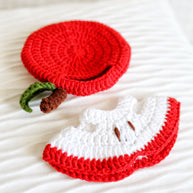 Apple Delight Crochet Doll Outfit Set 🍎✨