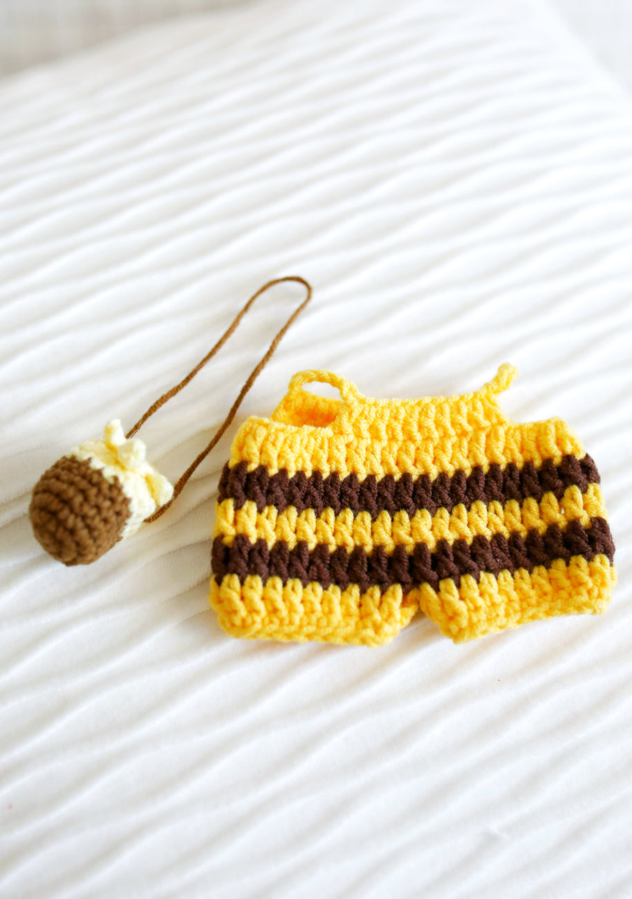Buzzy Bee Crochet Doll Outfit Set 🐝🌼🍯