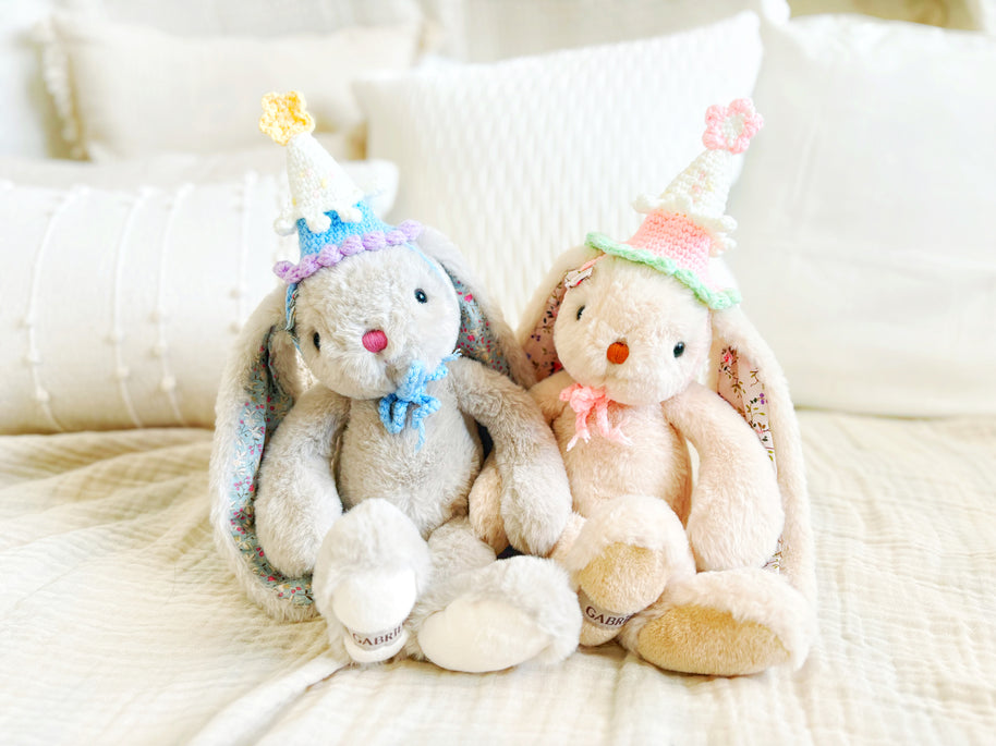 Starry Sky Birthday Crochet Doll Hat 💙⭐🎉