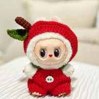 Red Apple Crochet Doll Outfit Set 🍎🍃