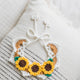 Sunshine Bloom Crochet Doll Bib