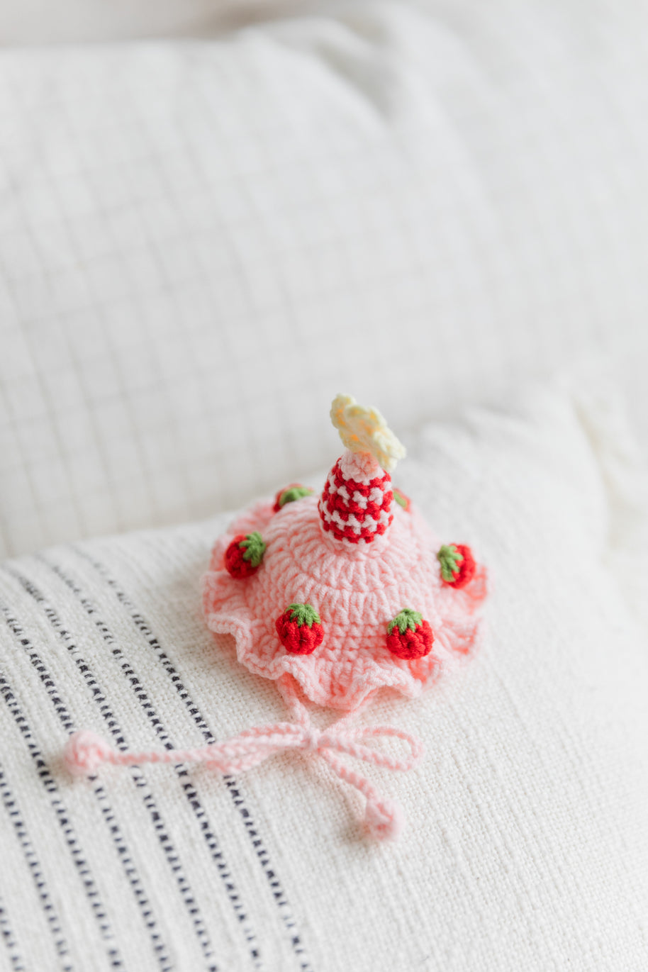 Strawberry Party Crochet Doll Outfit Set 🍓🎉