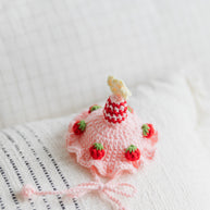 Strawberry Party Crochet Doll Outfit Set 🍓🎉