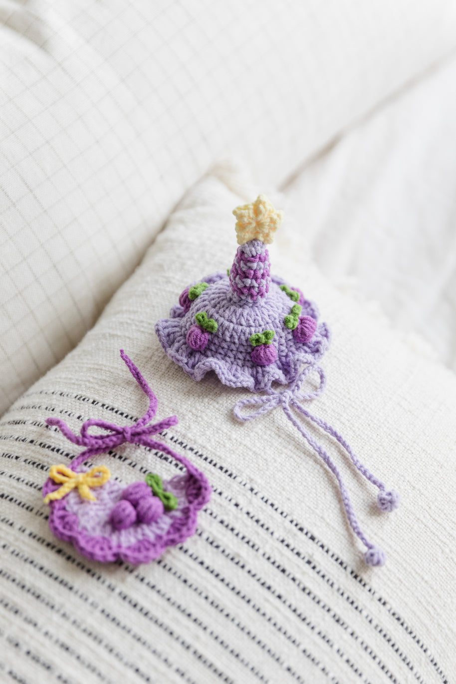 Grape Party Crochet Doll Outfit Set 🍇⭐