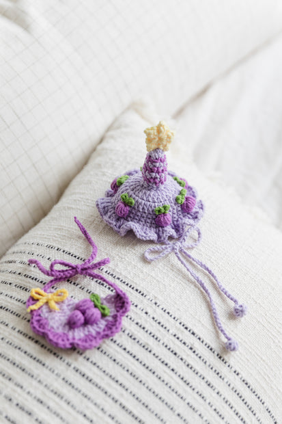 Grape Party Crochet Doll Outfit Set 🍇⭐