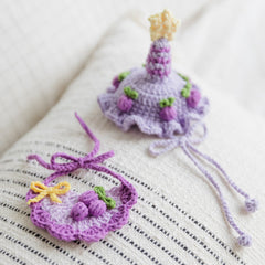 Grape Party Crochet Doll Outfit Set 🍇⭐