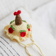 Rose Cake Party Crochet Doll Outfit Set 🎂🌹✨