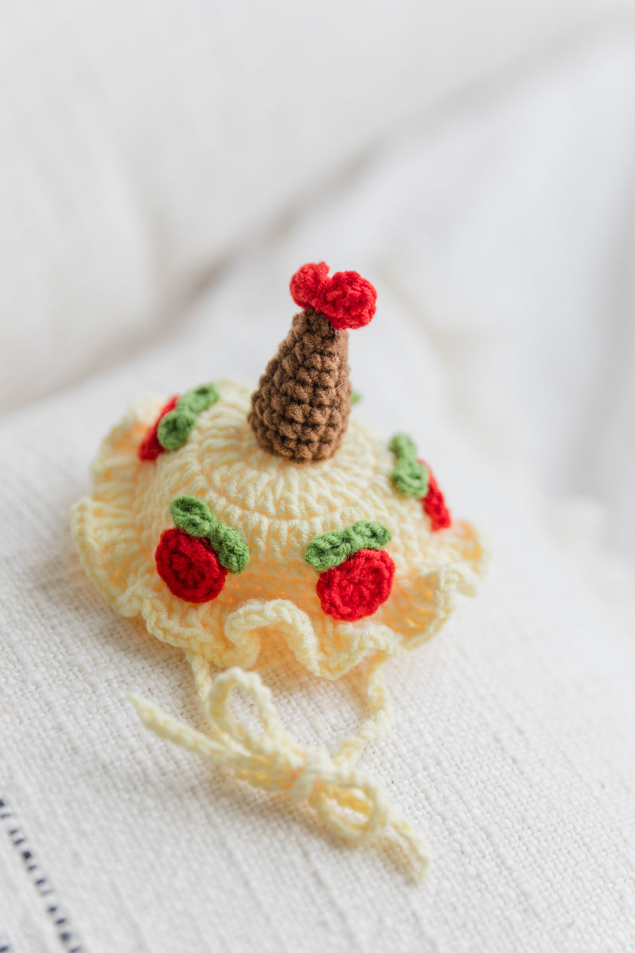 Rose Cake Party Crochet Doll Outfit Set 🎂🌹✨