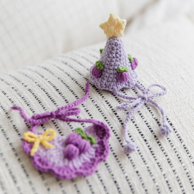 Starry Grape Birthday Crochet Doll Outfit 🍇⭐