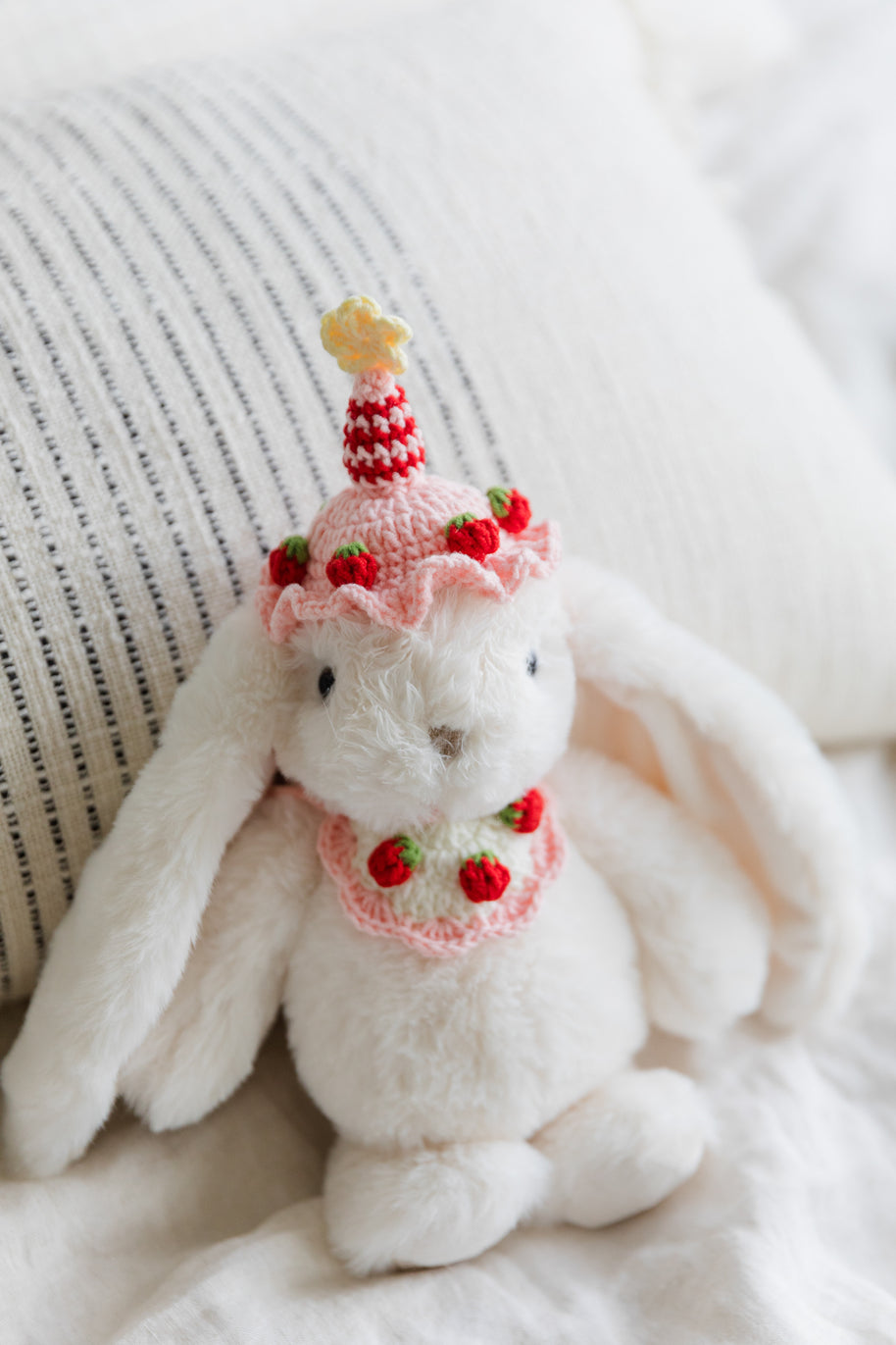 Strawberry Party Crochet Doll Outfit Set 🍓🎉