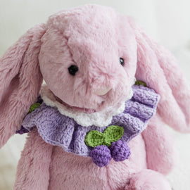 💜Berry Bloom Crochet Doll Bib/Collar 🍇🌸💜