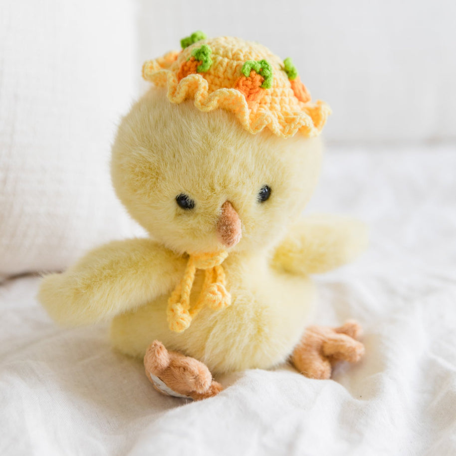 Carrot Patch Crochet Doll Bib/Collar and Hat Set 🥕🌼🐇